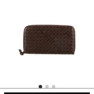 Bottega Veneta Intrecciato Weave Leather Continental Wallet AUTHENTIC
